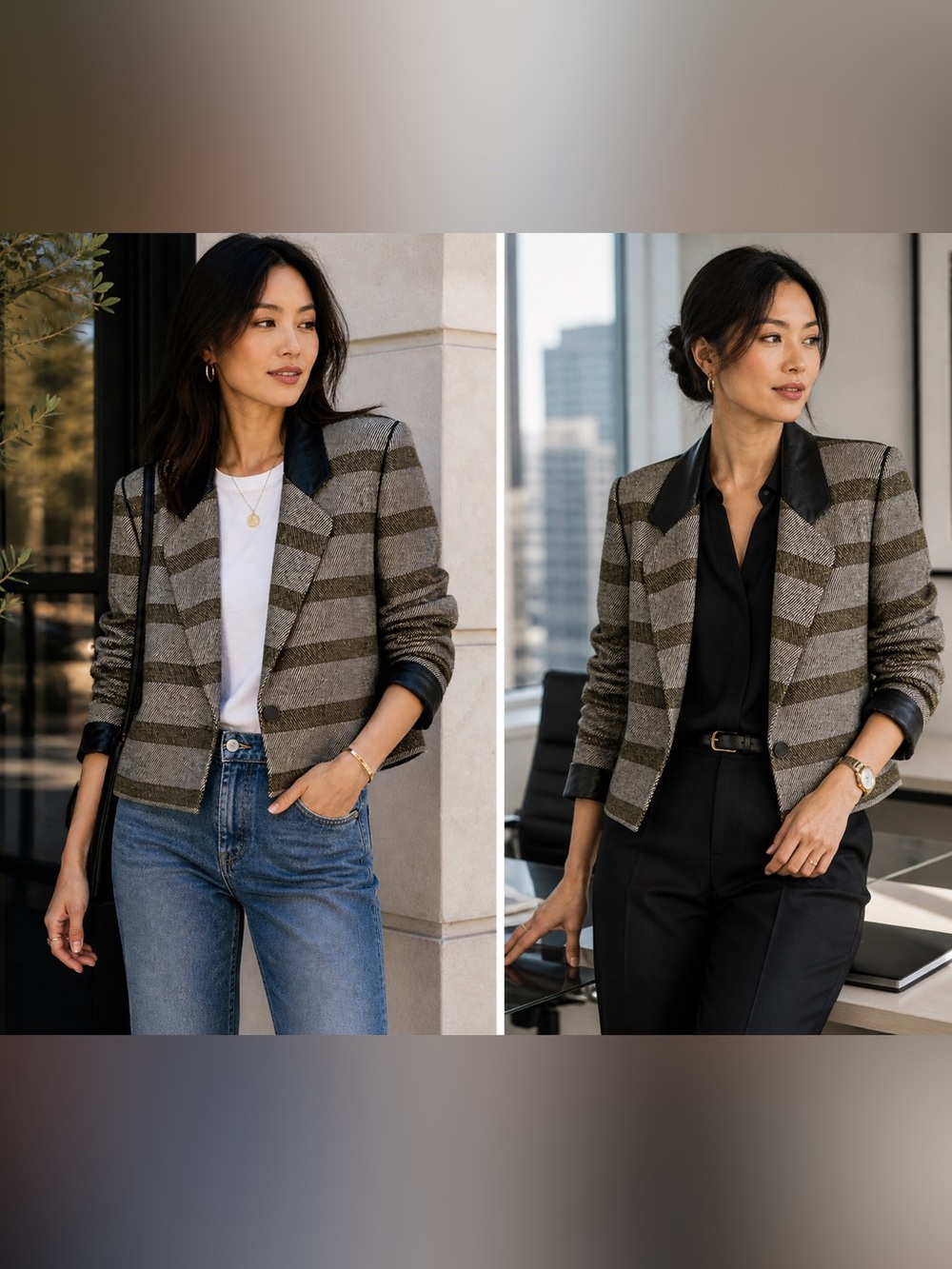 Simon Chang Cropped Jacket | Size 6